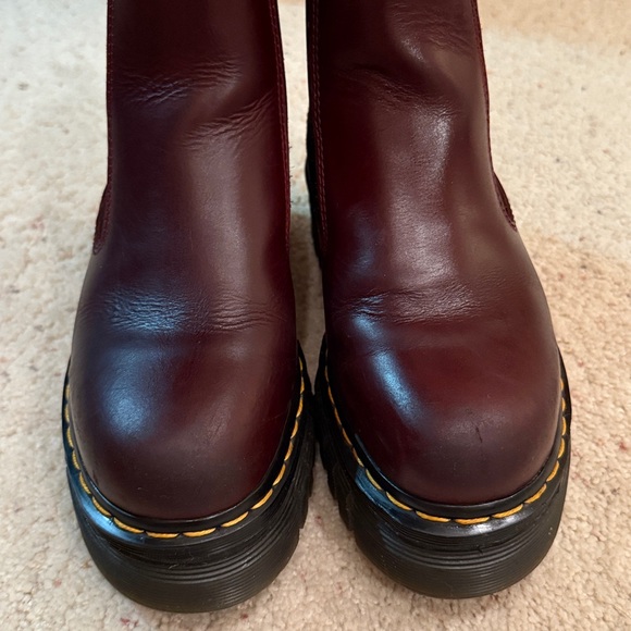 Dr. Martens Audrick Chelsea Boots Sz 9 Burgundy - Picture 2 of 4